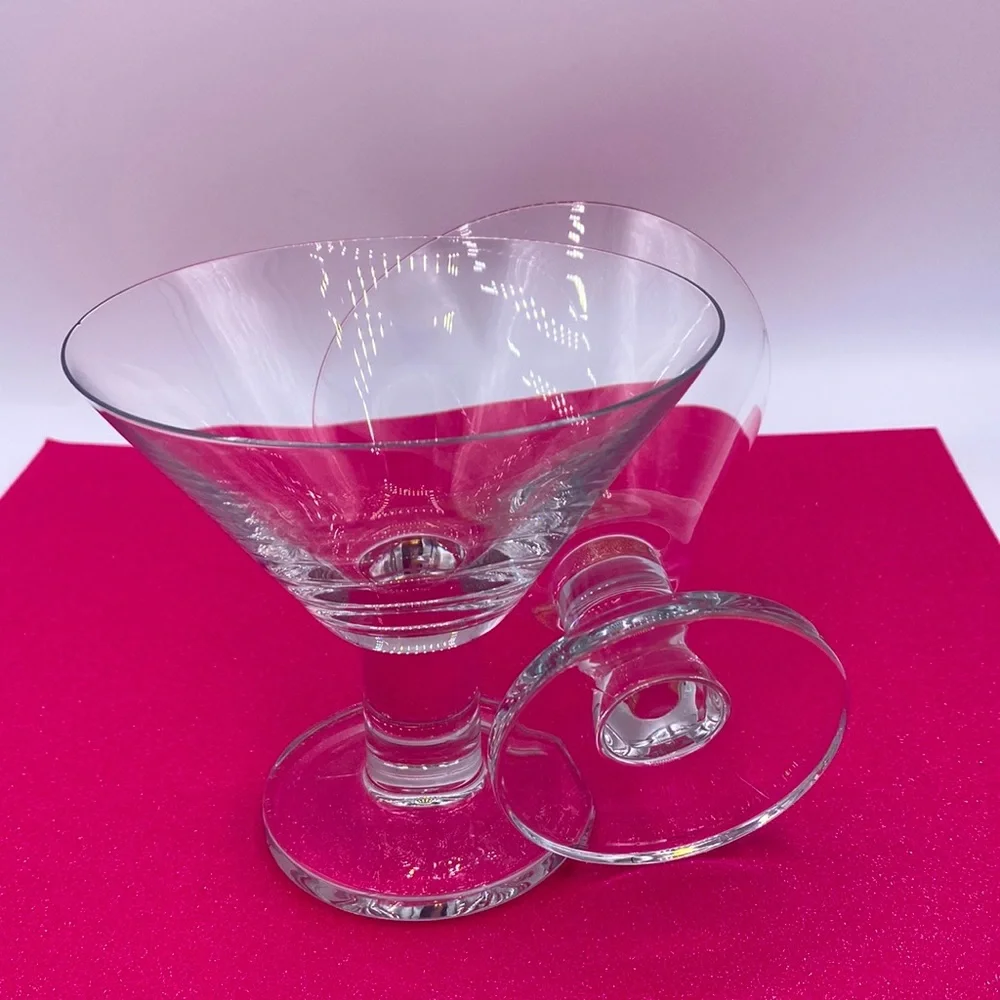 Vintage Discontinued Crate&Barrel Clear (no etching) Glass Set Of 2
